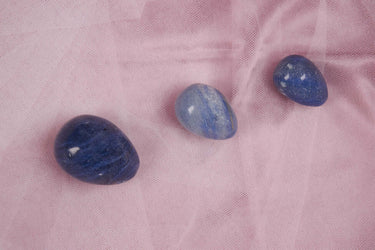 Blue Quartz Yoni Egg - Serene: Natural Crystal Pleasure Tool for Healing and Self-Love